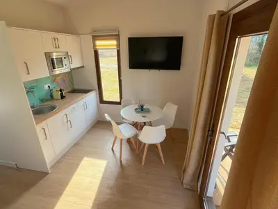 Una cocina o zona de cocina en Casas Natura Suites Graus