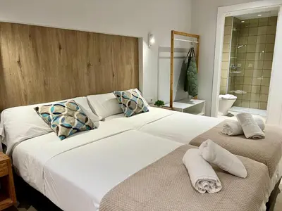 Cama o camas de una habitación en Iraipe Estella La Rúa Auto Check-in