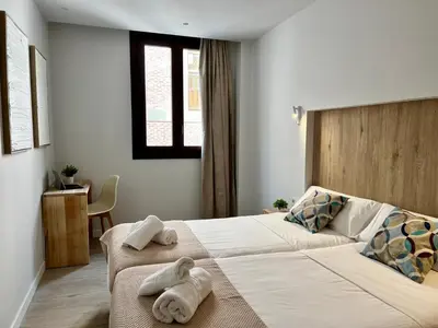 Cama o camas de una habitación en Iraipe Estella La Rúa Auto Check-in