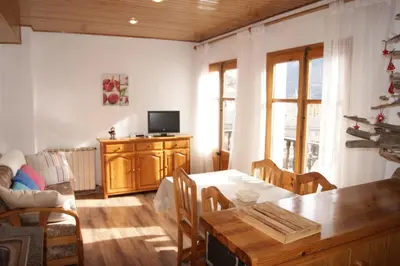Una televisión o centro de entretenimiento en Apartaments Pont Romànic