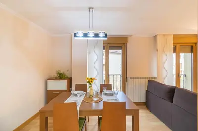 Zona de estar de Acogedor apartamento rodeado de naturaleza