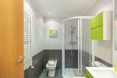 Un baño de Acogedor apartamento rodeado de naturaleza