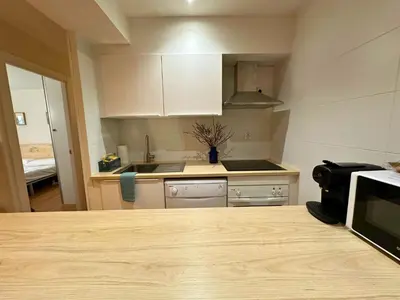 Una cocina o zona de cocina en Apartamento Anayet: Formigal Centro