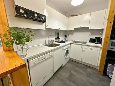 Una cocina o zona de cocina en Cervino 2: Apartamento en Formigal Pueblo
