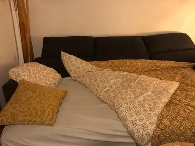 Cama o camas de una habitación en El rincón de la Rapeda