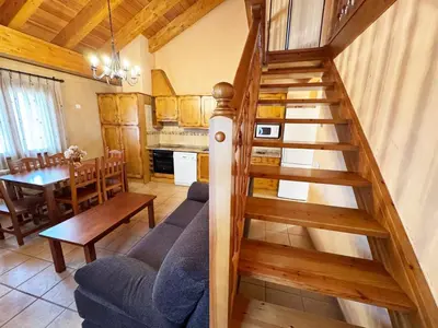 Una cocina o zona de cocina en Apartamentos Casa Riu - Villmor