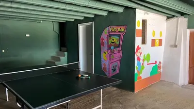 Plano de Masia el Carlos Private Pool - Cinema - AC - Game room