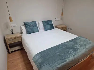 Cama o camas de una habitación en Visita Zaragoza