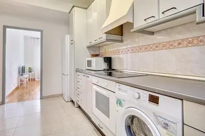 Una cocina o zona de cocina en Mesón Pamplona by Clabao