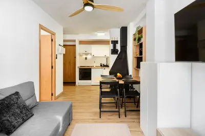 Una cocina o zona de cocina en Alojamiento Anayet Arañones Canfranc
