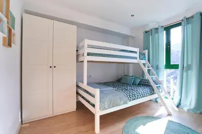 Cama o camas de una habitación en Lovely Duplex with Beatiful views in Panticosa
