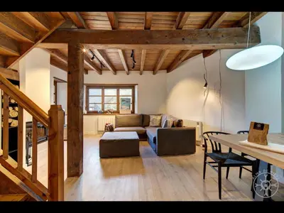 Zona de estar de CASA ETH GARRET de Alma de Nieve