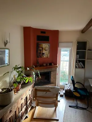 Zona de estar de Casita Azul Homestay