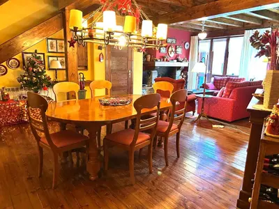 Zona de estar de Apartament dúplex amb gran terrassa by RURAL D'ÀNEU