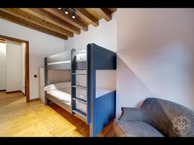 Cama o camas de una habitación en CASA SALIENT de Alma de Nieve