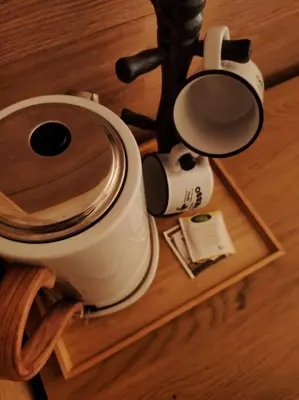Utensilios para hacer té y café en Habitaciones con encanto en Ilurdoz