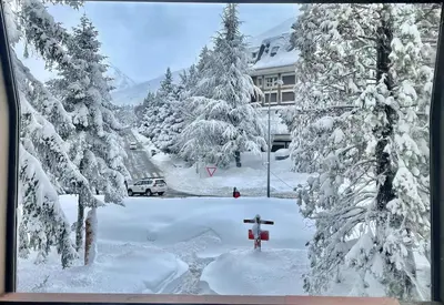 Acogedor apartamento a pie de pistas, Baqueira 1500 en invierno
