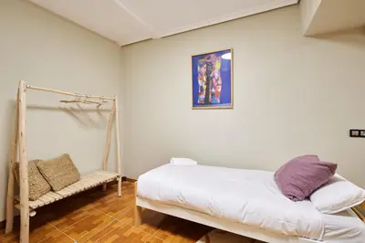 Cama o camas de una habitación en Blanca de Navarra by Clabao