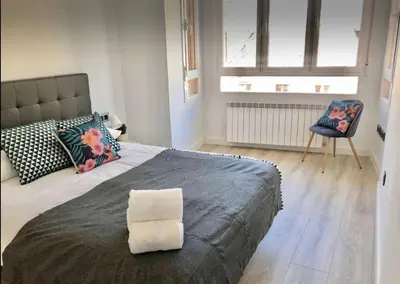 Cama o camas de una habitación en Apartamento Conde 3
