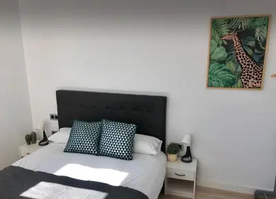 Cama o camas de una habitación en Apartamento Conde 3