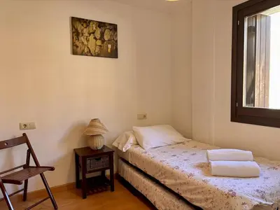 Cama o camas de una habitación en BPirineos-Casa Chuanina