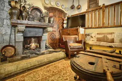 Zona de estar de San Marsial Benasque Apart Hotel
