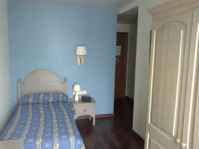 Cama o camas de una habitación en Hotel Rural Loizu