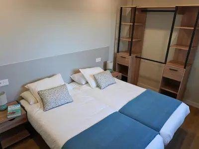 Cama o camas de una habitación en Apartamento TudeRural