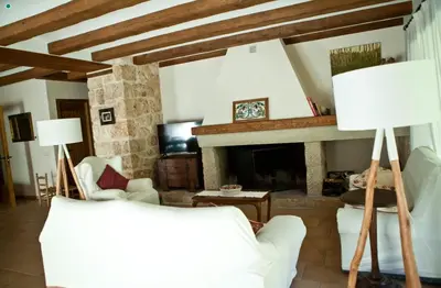 Zona de estar de Mas de Borrás Beceite