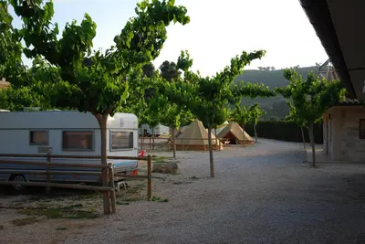 Paisaje cerca de este camping