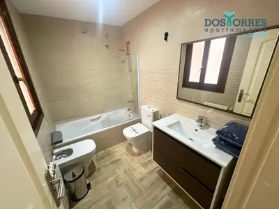 Un baño de Dos Torres Míriel - Vive el Encanto de Zaragoza con Estilo