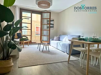 Zona de estar de Dos Torres Míriel - Vive el Encanto de Zaragoza con Estilo