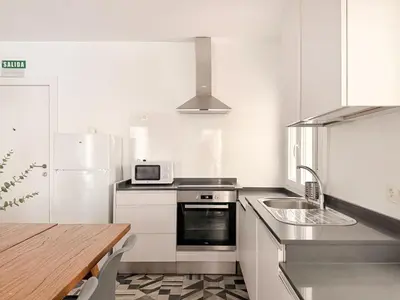Una cocina o zona de cocina en Santa Ana Plaza by Clabao