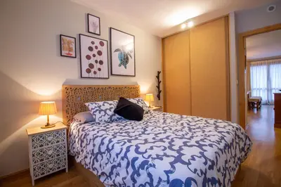 Cama o camas de una habitación en Rincón de Tramacastilla de Tena