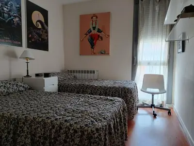 Cama o camas de una habitación en Sky, golf y senderismo