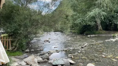 Paisaje cerca de este chalet de montaña