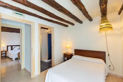 Cama o camas de una habitación en La casa de mi Abuela en Las Bardenas