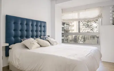 Cama o camas de una habitación en La casita de Verónica