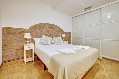 Cama o camas de una habitación en Casa Ana Mari I by Clabao