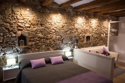 Zona de estar de Espígol Priorat - apartamento estudio