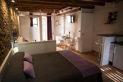 Una cocina o zona de cocina en Espígol Priorat - apartamento estudio