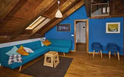 Zona de estar de Casa Pirineos (ambos apartamentos)
