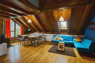 Zona de estar de Casa Pirineos (ambos apartamentos)