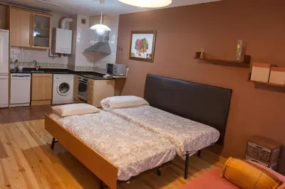 Una cocina o zona de cocina en Ganbara