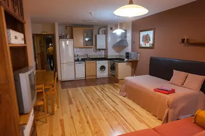 Una cocina o zona de cocina en Ganbara