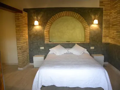 Cama o camas de una habitación en Casa Jabonero