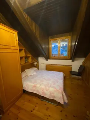Cama o camas de una habitación en Apartamento Patués - Benasque