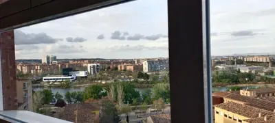 Vista general de Zaragoza o vista desde el apartamento