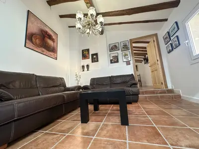 Zona de estar de casa rural las mariposas