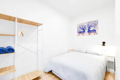 Cama o camas de una habitación en Apartamento Posidonia